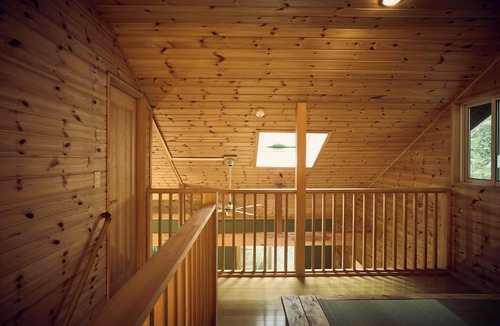 Naganohara House | Rental villa in the forest Wooden deck roof Cypr / Agatsumagun Gunma