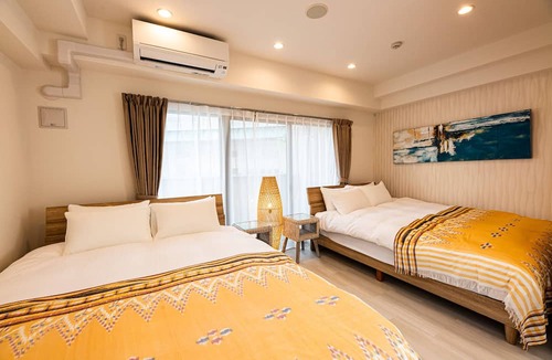 Hakata-ku Apartment | Superior Apartment with 3 Double Beds for 6 People/Fukuoka Fukuoka