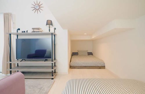 Nishi Ward Apartment | No 202 Close to Kumamoto Station maisonette type Semidouble bed x 2 sofa TV with video app/Kumamoto Kumamoto