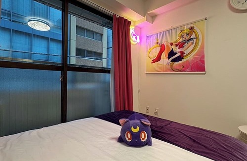 Akasaka Apartment | 4min to Tameike Sanno stationPink Purple Magic Room3ppl/Minato-ku Tokyo