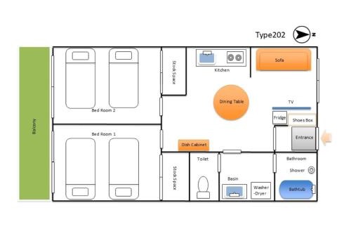 Kashiwa Apartment | HYGGE HOUSE Tabibitonoie - Vacation STAY 59532v