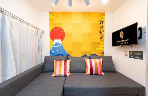 Ikebukuro Apartment | LEON RESORT HOTEL A 3rooms MAX8people 6min Shinjuku 11min Shibuya 12min walk Ikebukuro LEON RESORT IKEBUKURO traditional Japanese room 池袋 渋谷 新宿 立地最高 最大8名